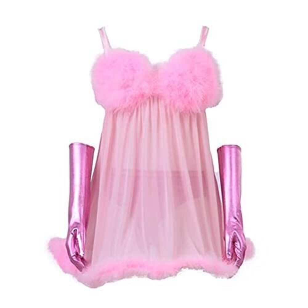 7568 Fembot Costume Dress Outfit Pink Negligees Sexy Adult S